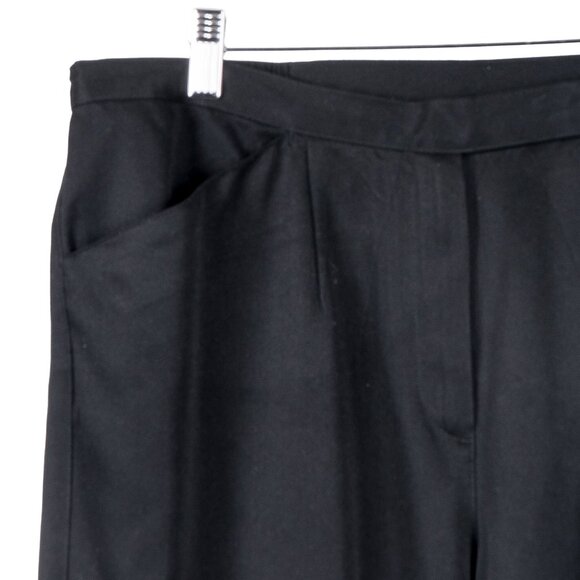 Elisabeth Liz Claiborne Dress Pants 16P Womens Black Polyester Career Casual - Picture 2 of 6